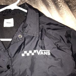 Black vans windbreaker